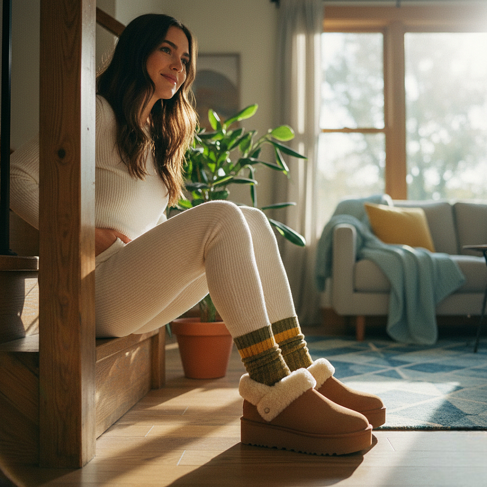 Как носить носки с уггами: создать уютный и модный образ.