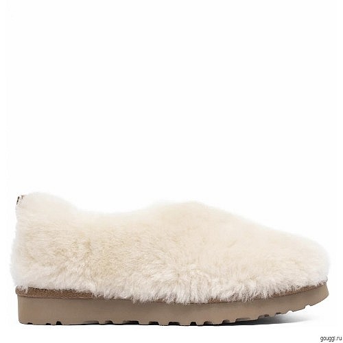 Женские слипоны Ugg Hailey Fluff Slippers Natural