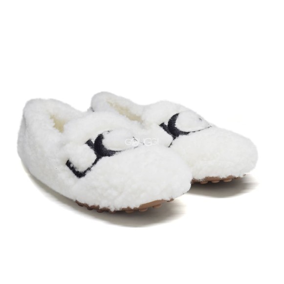 UGG Hailey Fluff Loafer White
