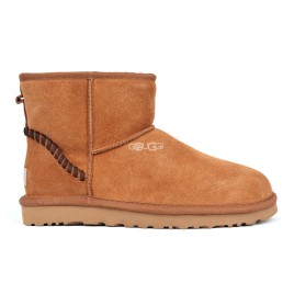 Men`s Ugg Classic Mini Deco Suede Boots Chestnut Dressinn