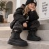 Детские мини угги UGG Kids Mini Weather Hybrid Black Leather
