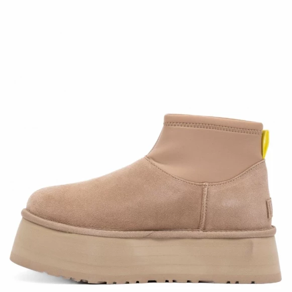 Женские мини угги на платформе Ugg Classic Mini Dipper Mustard Seed