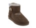 Женские мини угги с пуговицей Mini Bailey Button Chestnut