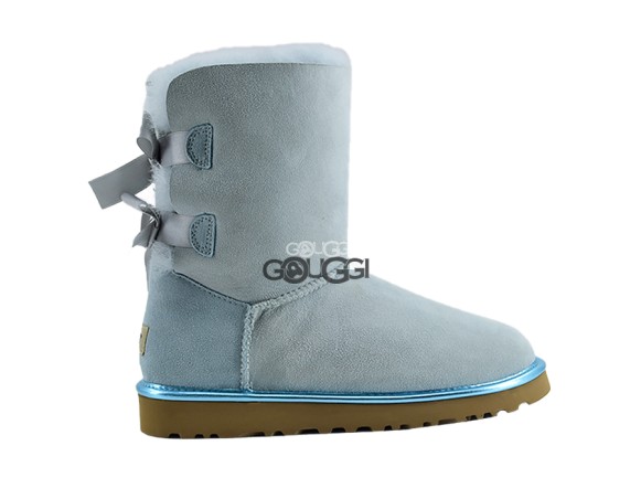 Bailey Bow 2 Metallic Sky Blue