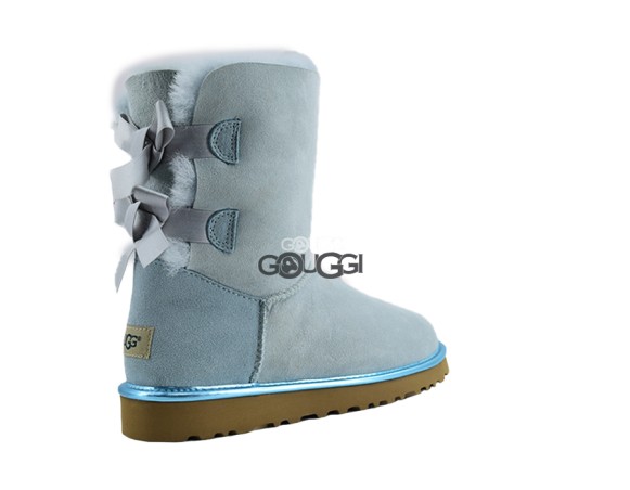 Bailey Bow 2 Metallic Sky Blue