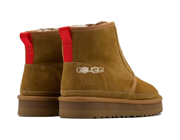 Женские ботинки на платформе с молнией Ugg Neumel Platform Zip Chestnut