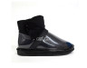 Clear Quilty Boots Black