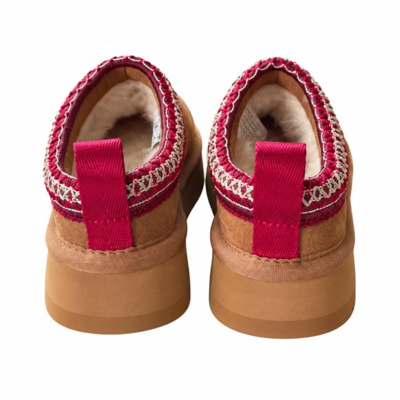 Детские слипоны на платформе Ugg Kids Tazz Chestnut