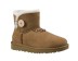 Женские мини угги с пуговицей Mini Bailey Button Chestnut II