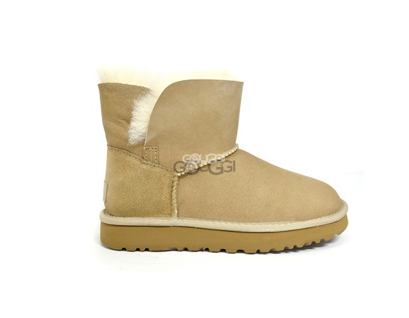 Mini Bailey Logo Strap Suede Sand