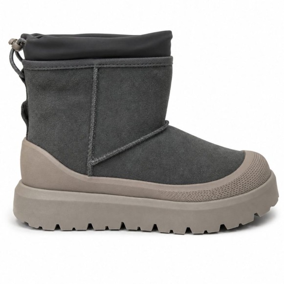 Женские мини угги Ugg Classic Mini Weather Hybrid Grey