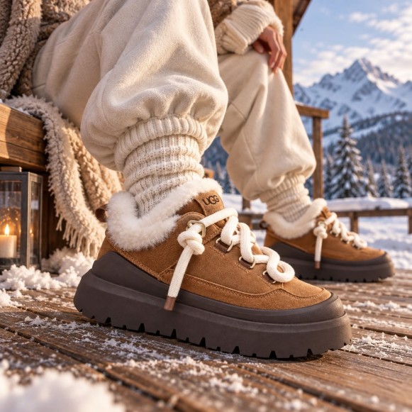 Женские кроссовки UGG Heritage Utility Sneaker Chestnut