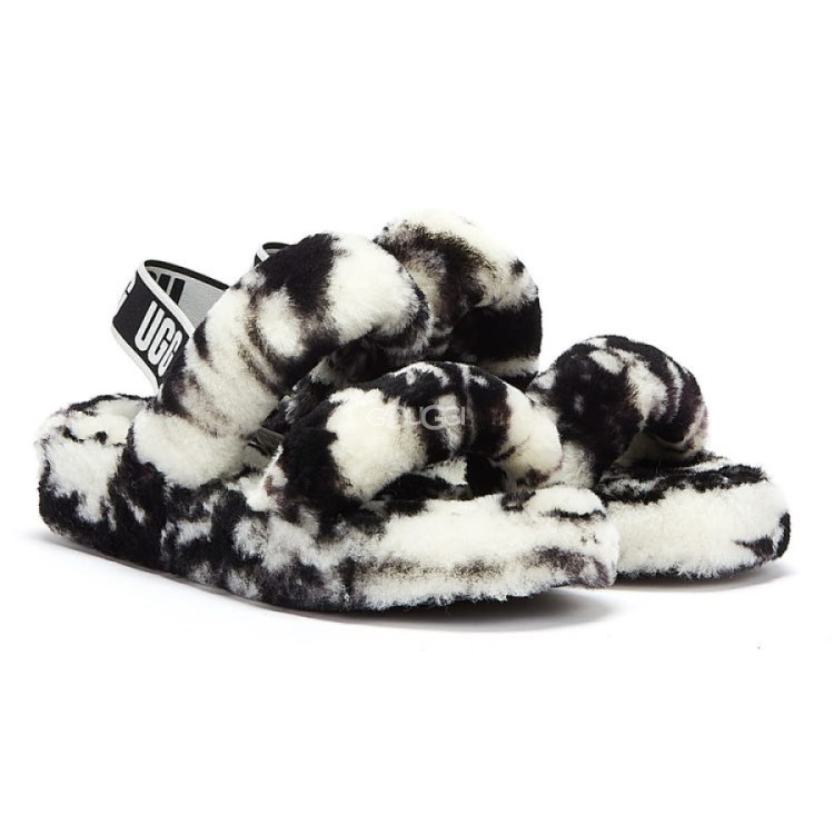 Uggs black outlet and white