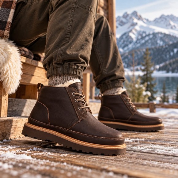 Мужские ботинки Ugg Mens Neumel Gentleman Leather Chocolate