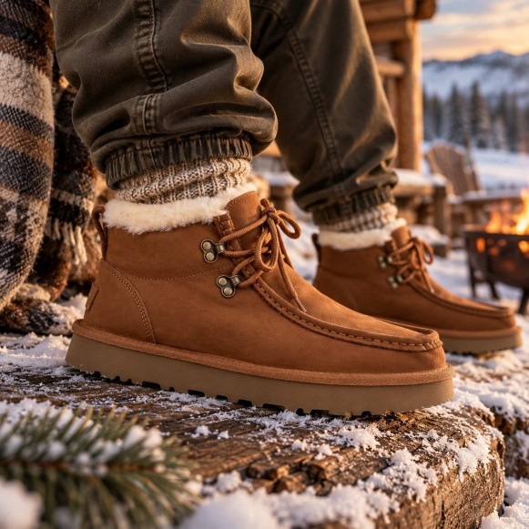 Мужские ботинки Ugg Mens Ambush Woven Boot Chestnut
