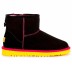 Женские непромокаемые мини угги Ugg Classic Mini II Black-Yellow