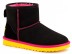 Женские непромокаемые мини угги Ugg Classic Mini II Black-Yellow