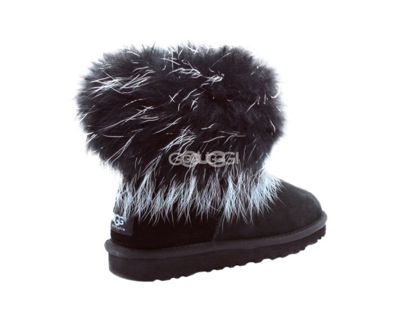 Mini Fox Fur Black II