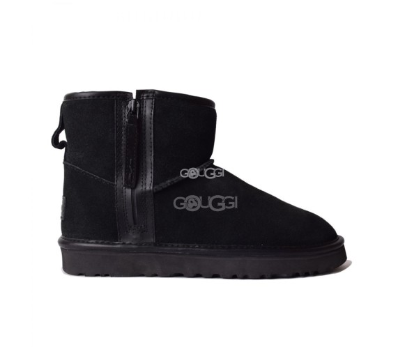 Mini Zip Boots Black