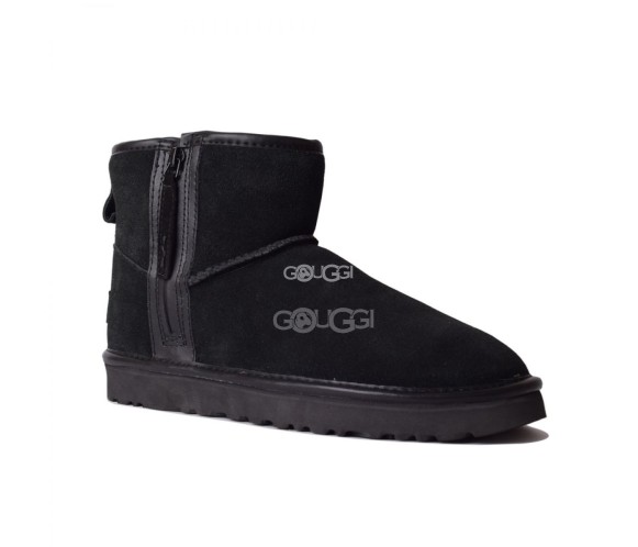 Mini Zip Boots Black