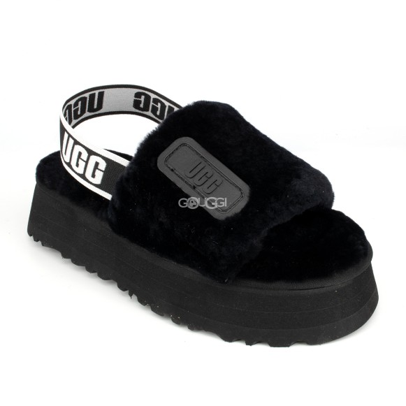 Женские тапочки Disco Slide Seashell Dark Black