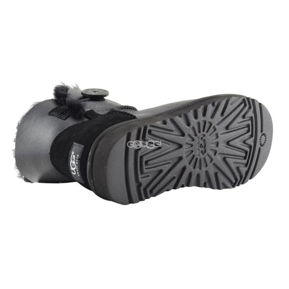 Mini Bailey Button Metallic Black