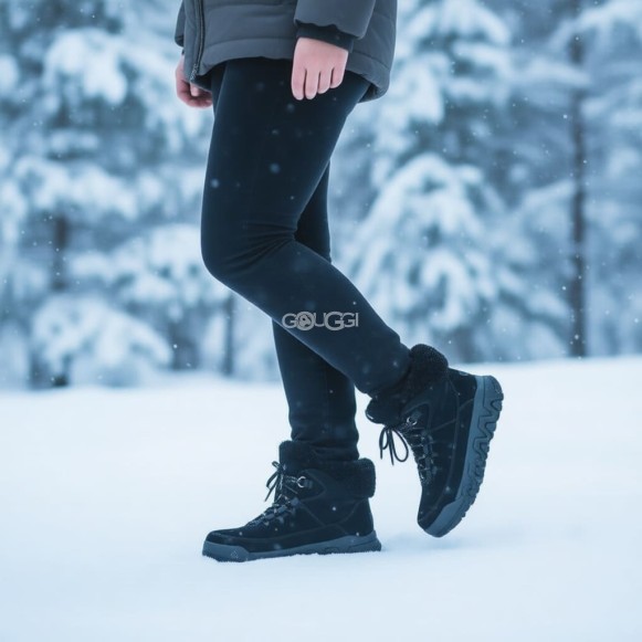 Женские ботинки TerreTrail Cozy Lace Boot Black