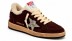 Женские зимние кеды Golden Goose Ball-Star Winter Brown Shearling With Silver Glitter Star