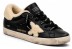 Женские зимние кеды Golden Goose Super-Star Winter Black With Shearling Star