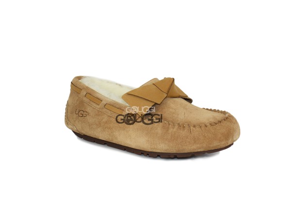 Dakota Leather Bow Chestnut