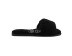 Fluff Slide Slippers Black
