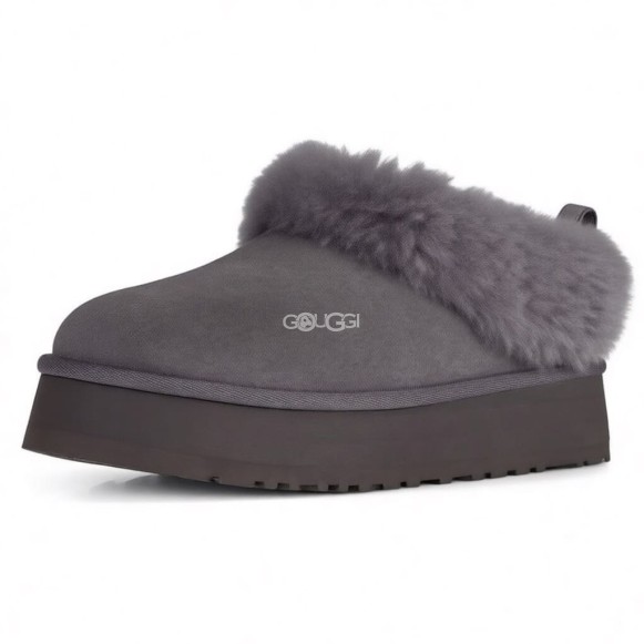 Женские слипоны на платформе Ugg Platform Tazzelle Grey