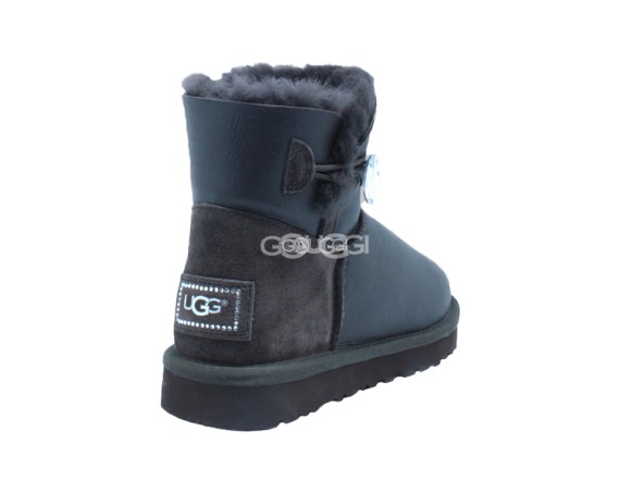 Mini Bailey Button Bling Metallic Chocolate 