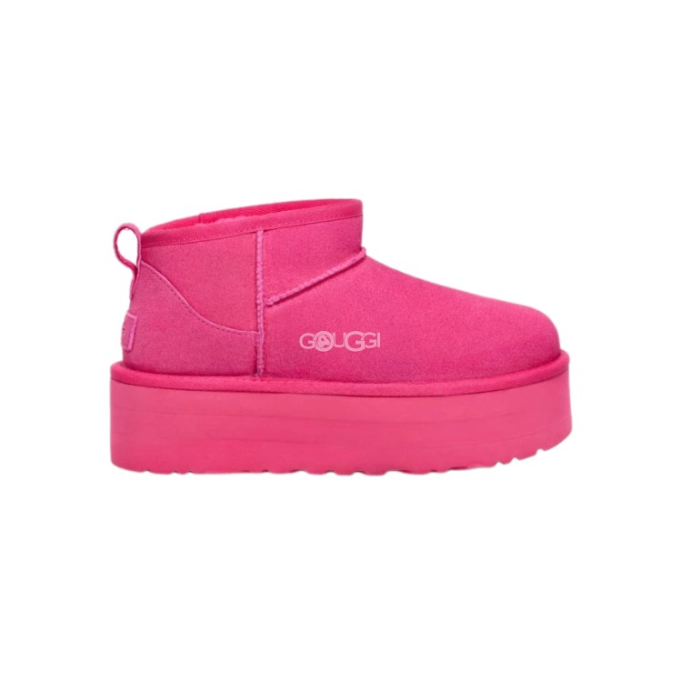 Pink uggs fluff mini shop