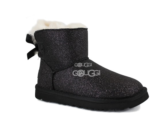 Mini Bailey Bow Sparkle Boot Black