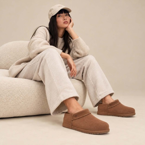 Женские клоги UGG Enwrap Clog Chestnut