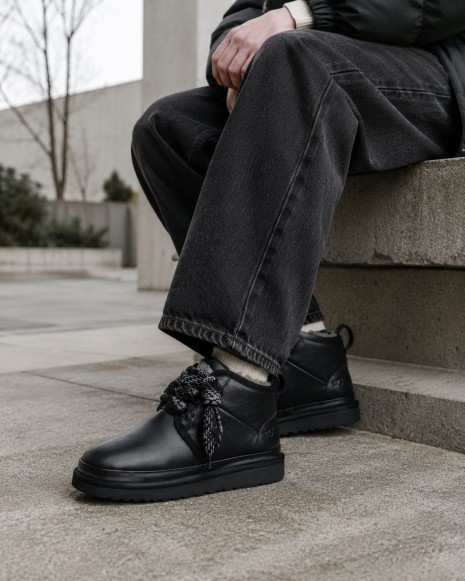 Мужские ботинки Ugg Mens Neumel Leather FT Moss Black